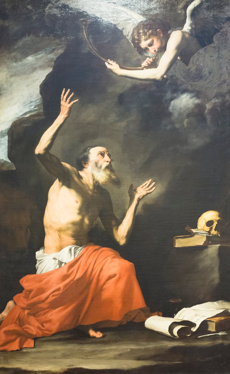 Święty Hieronim i anioł autorstwa Jusepe de Ribera