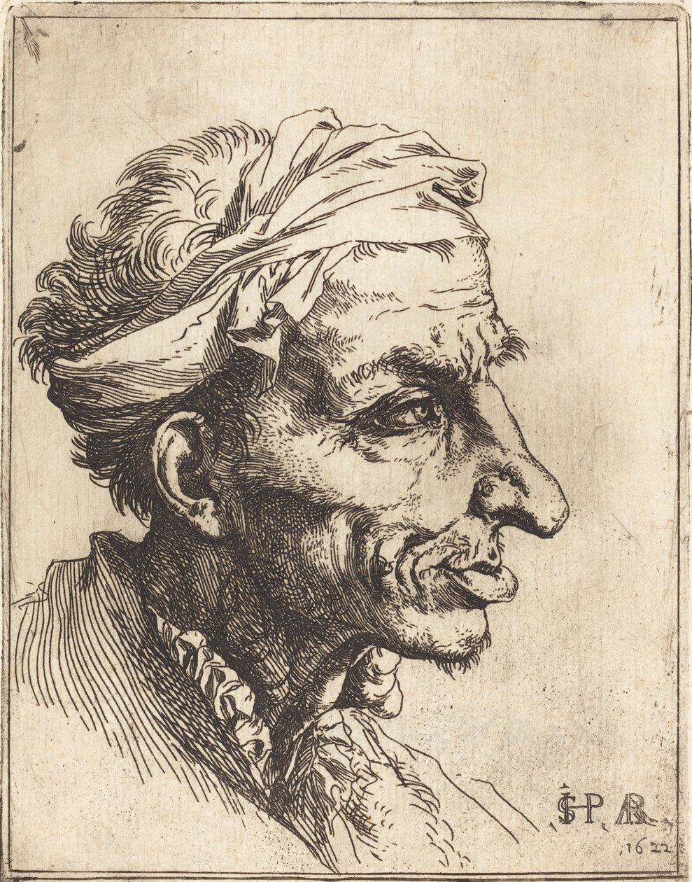Mała groteskowa głowa autorstwa Jusepe de Ribera