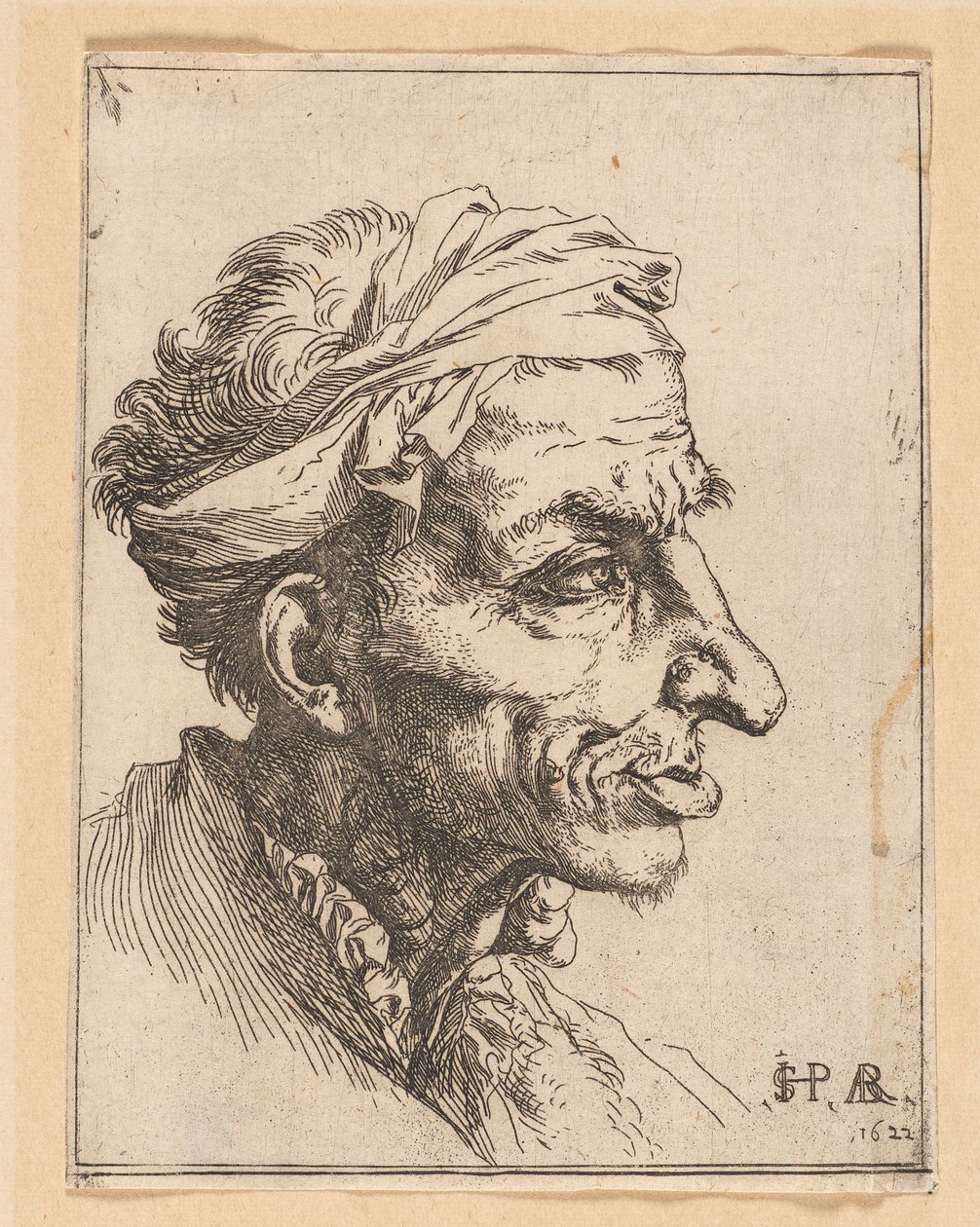 Mała groteskowa głowa autorstwa Jusepe de Ribera