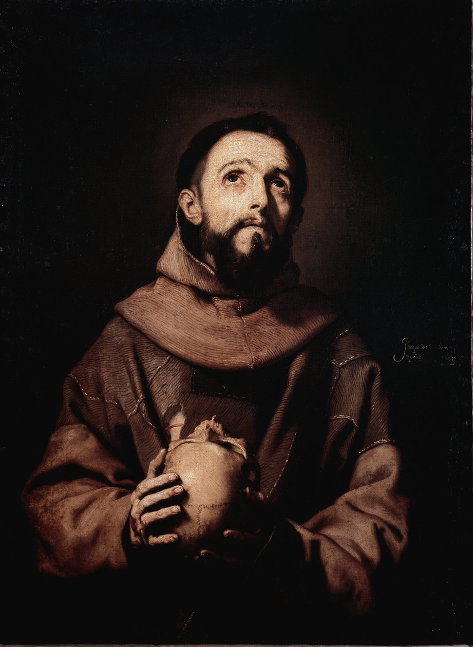 Św. Franciszek z Asyżu (olej na płótnie) autorstwa Jusepe de Ribera