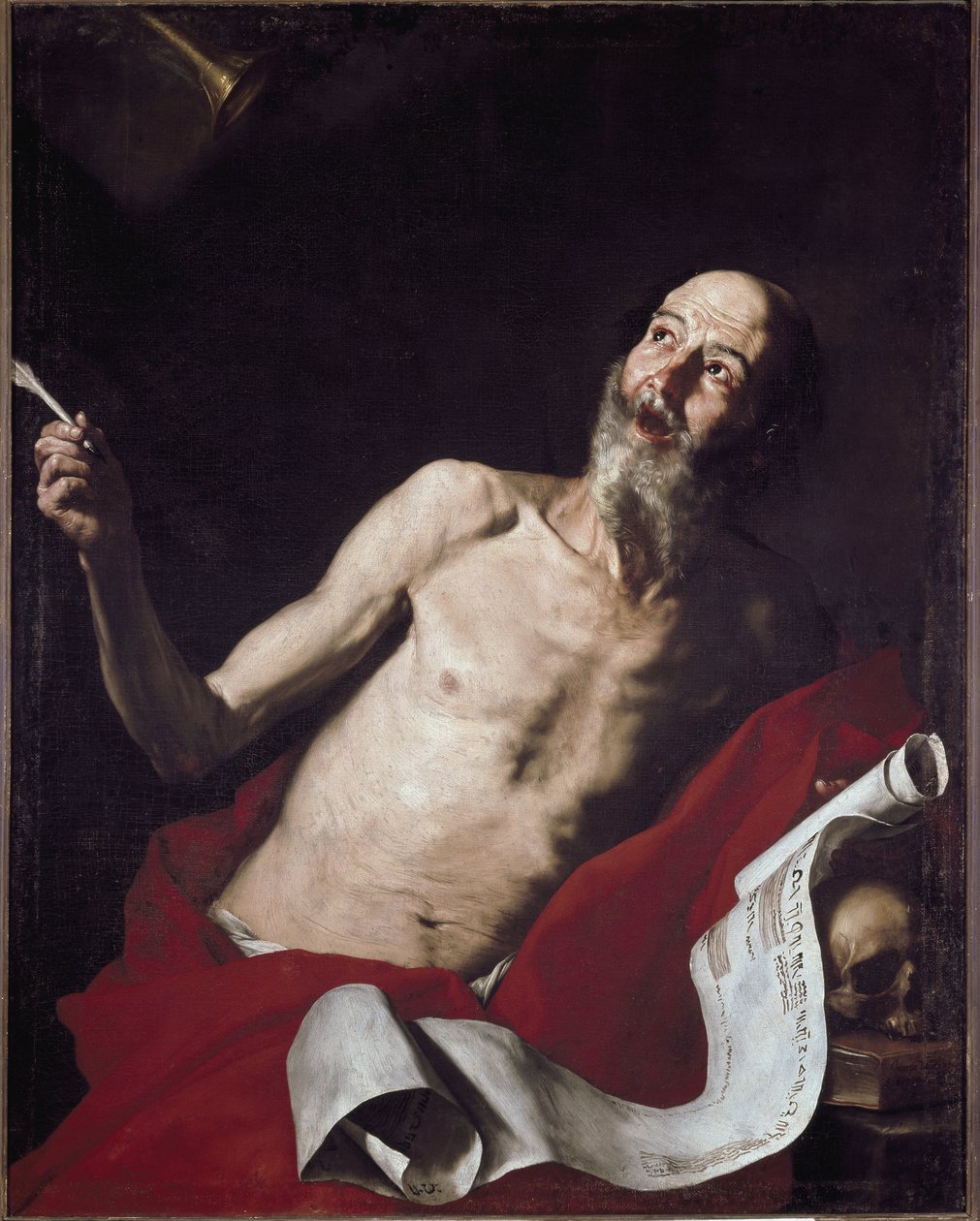 Św. Hieronim (olej na płótnie) autorstwa Jusepe de Ribera