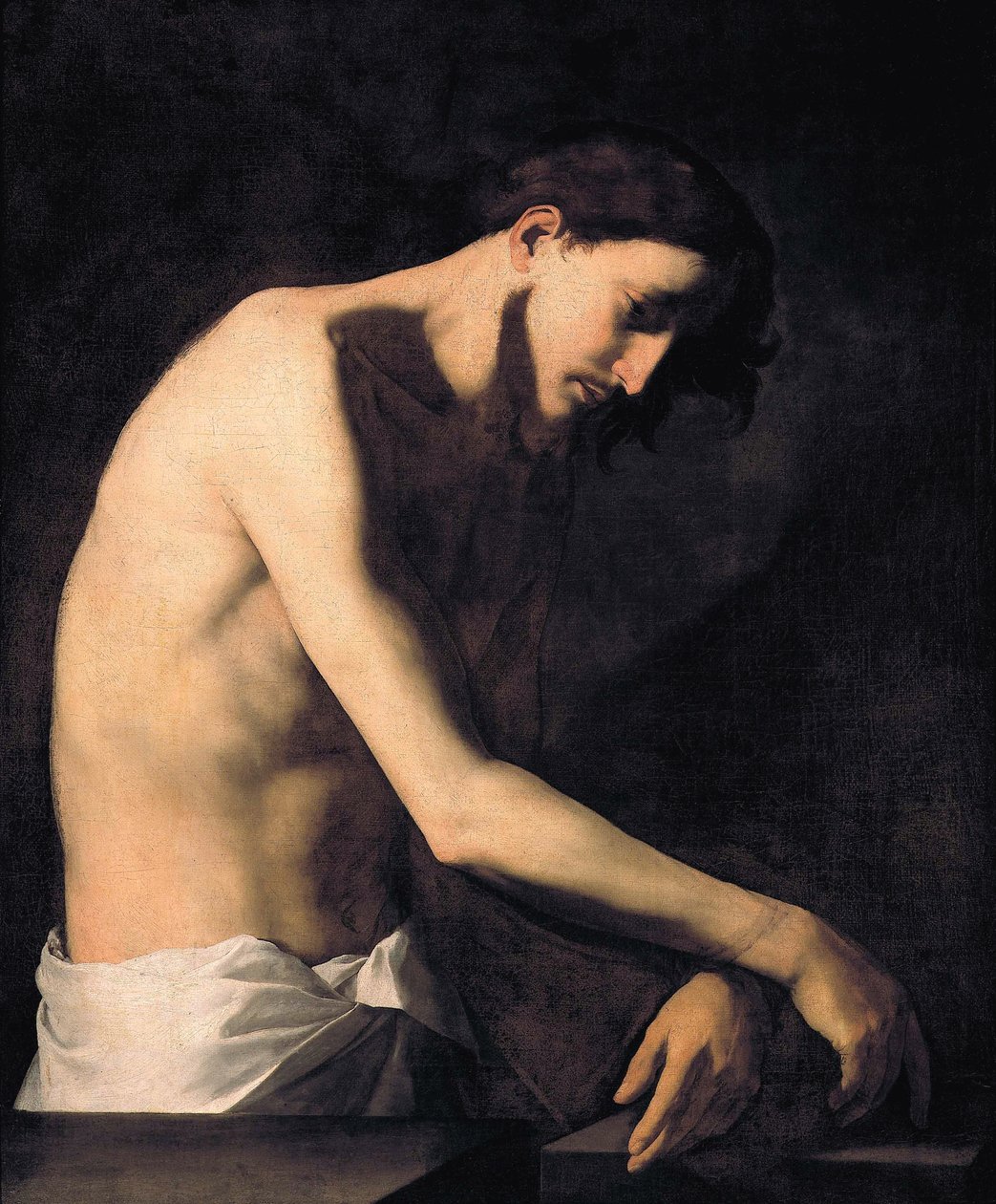 Biczowanie Chrystusa par Ribera, Jose, de (1591-1652). Olej na płótnie, format : 99x81, ok. 1620, Galleria Sabauda, Turyn autorstwa Jusepe de Ribera