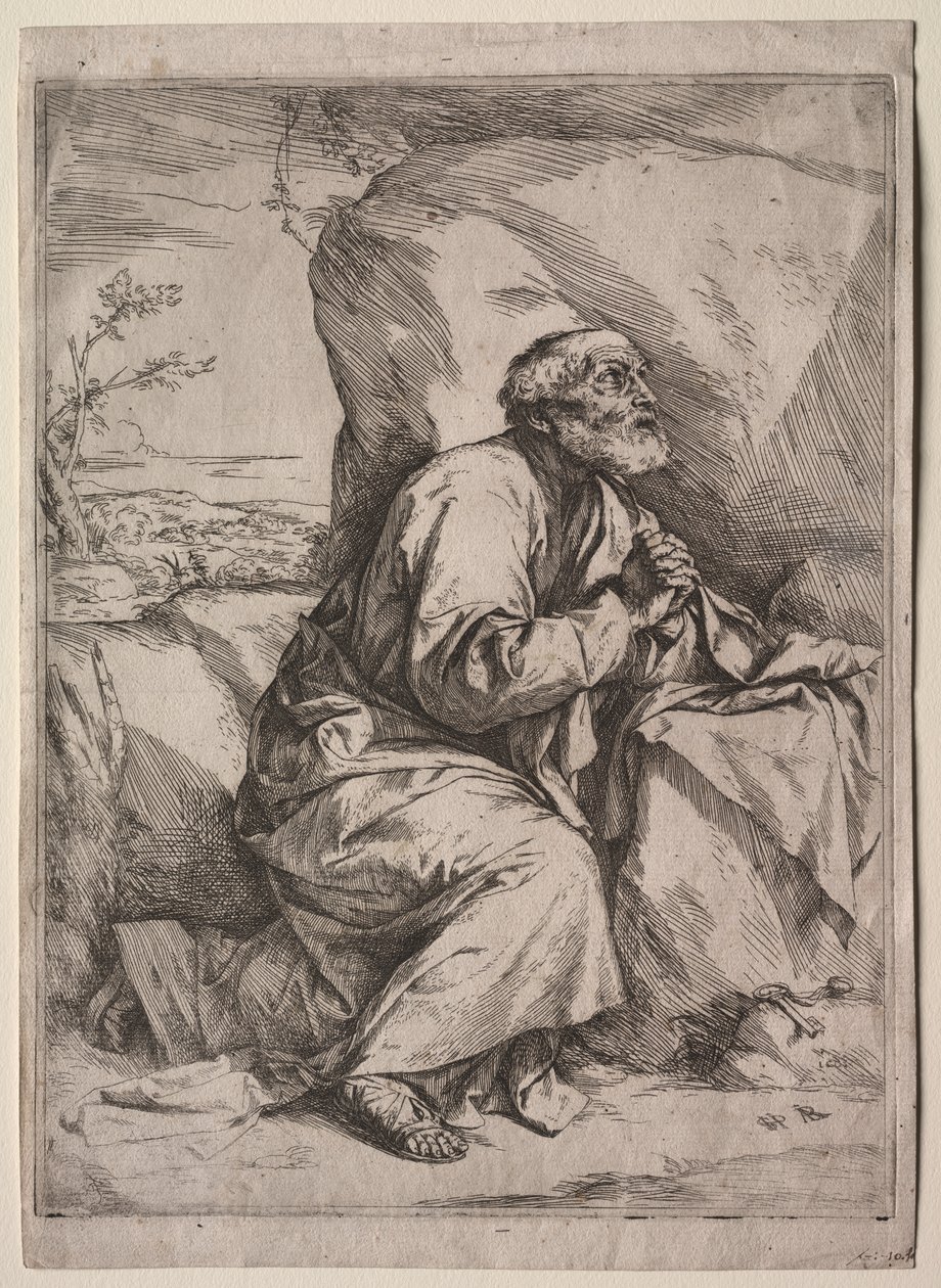 Pokutnik Św. Piotr autorstwa Jusepe de Ribera
