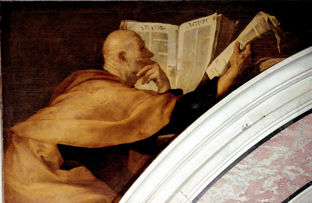 Prorok Joel Obraz Jusepe de Ribera dit lo Spagnoletto (1591-1652) 1638-1643 Dim.265x235 cm Neapol, Certosa di San Martino autorstwa Jusepe de Ribera
