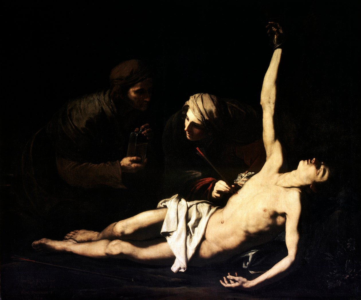 Święci Sebastian, Irena i Łucja, 1628 autorstwa Jusepe de Ribera
