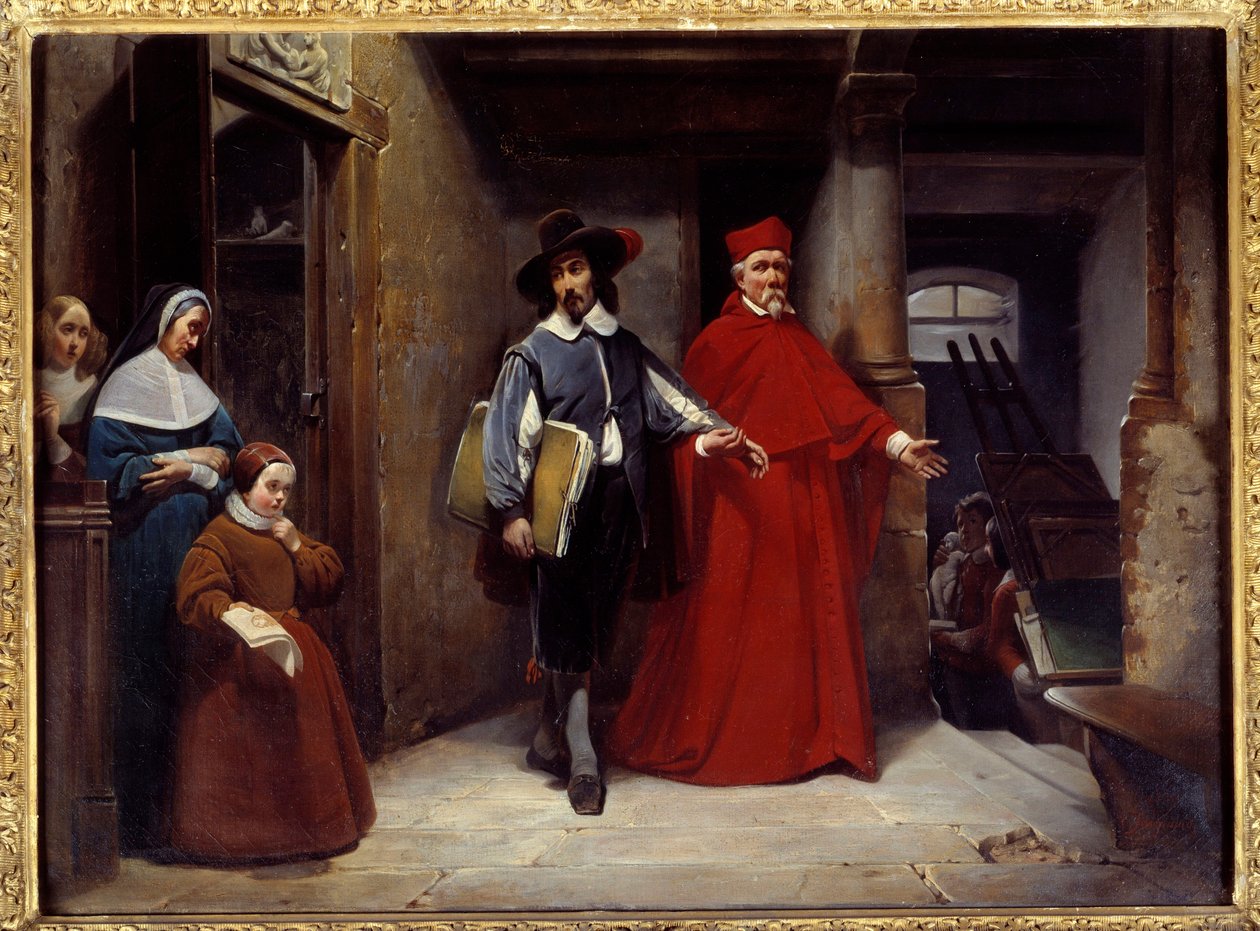 Kardynał przybywa po malarza Jose de Ribera dit il Spagnoletto l