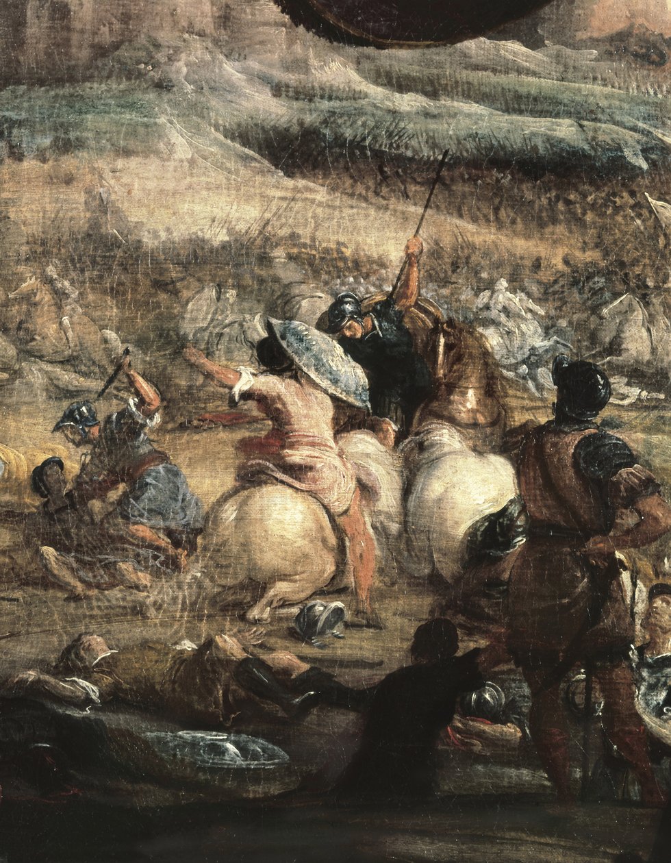 Alaryk II w bitwie pod Vouille w 507 r autorstwa Jusepe or Jose (c.1605 1656) Leonardo