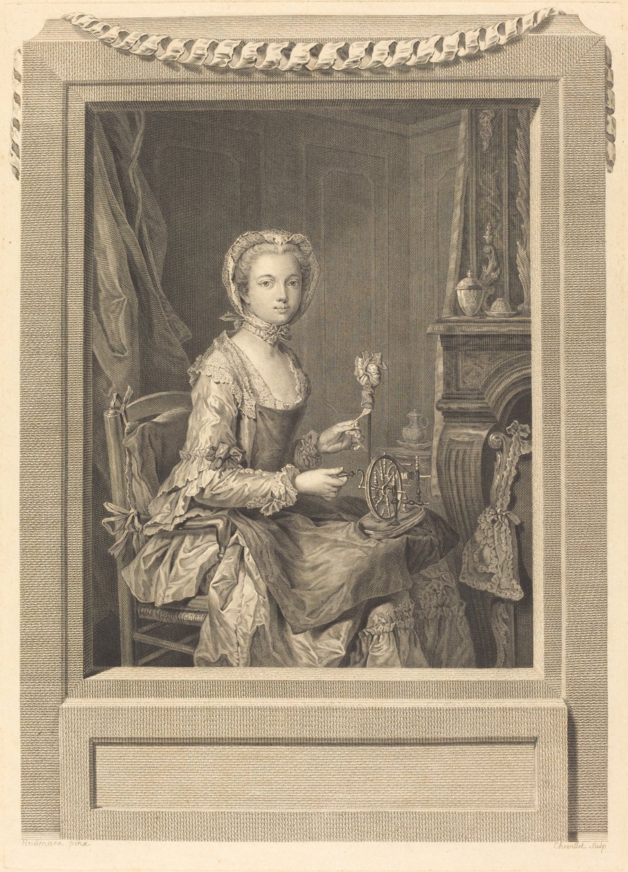 Panna Jego Siostra autorstwa Juste Chevillet after Jean Gaspard Heilmann