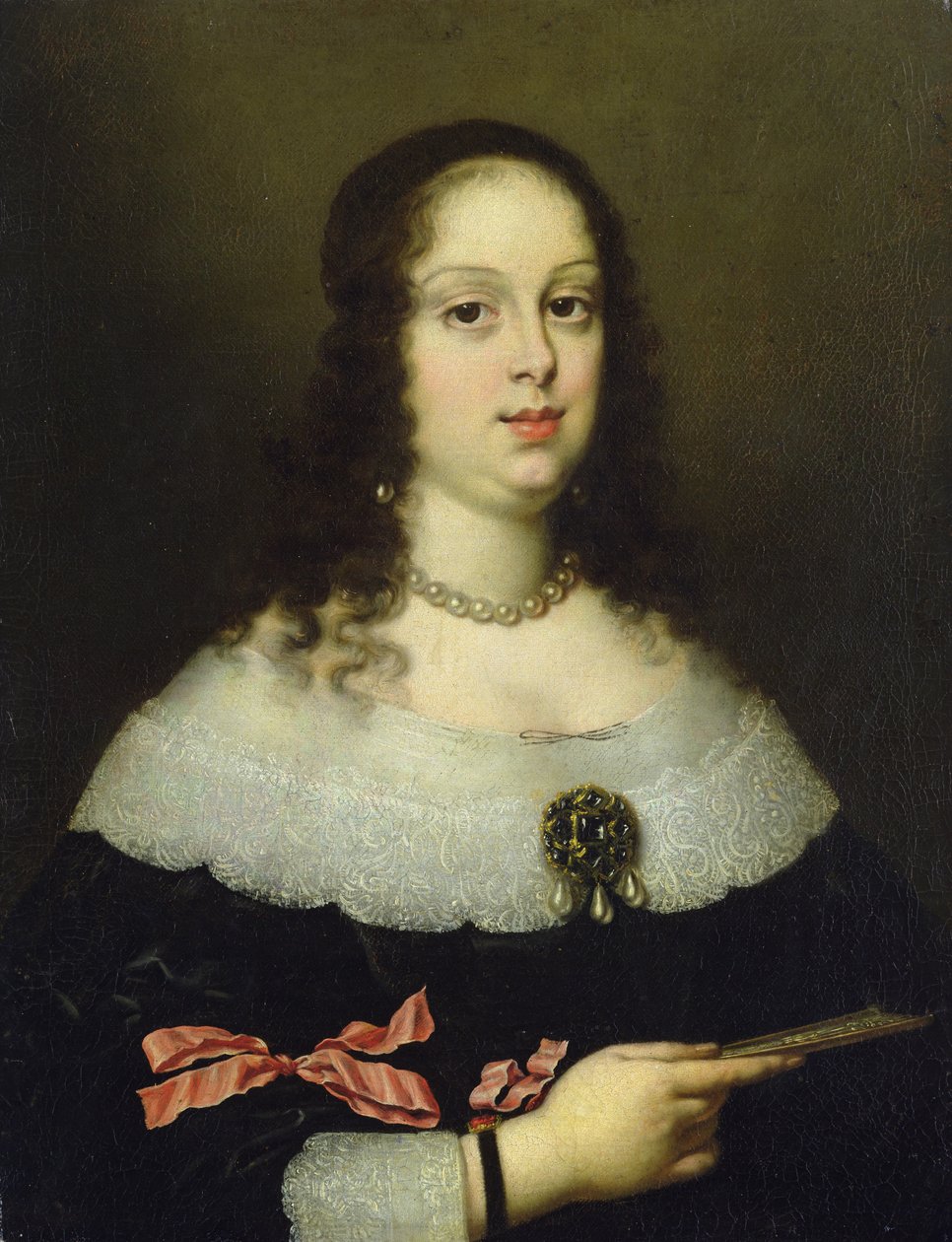 Portret Vittoria della Rovere (1622-95), Wielkiej Księżnej Toskanii autorstwa Justus Sustermans