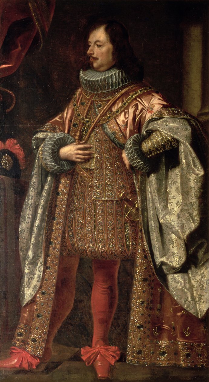 Vincenzo II Gonzaga, władca Mantui w latach 1587-1612, ubrany w płaszcz Zakonu Odkupiciela autorstwa Justus Sustermans