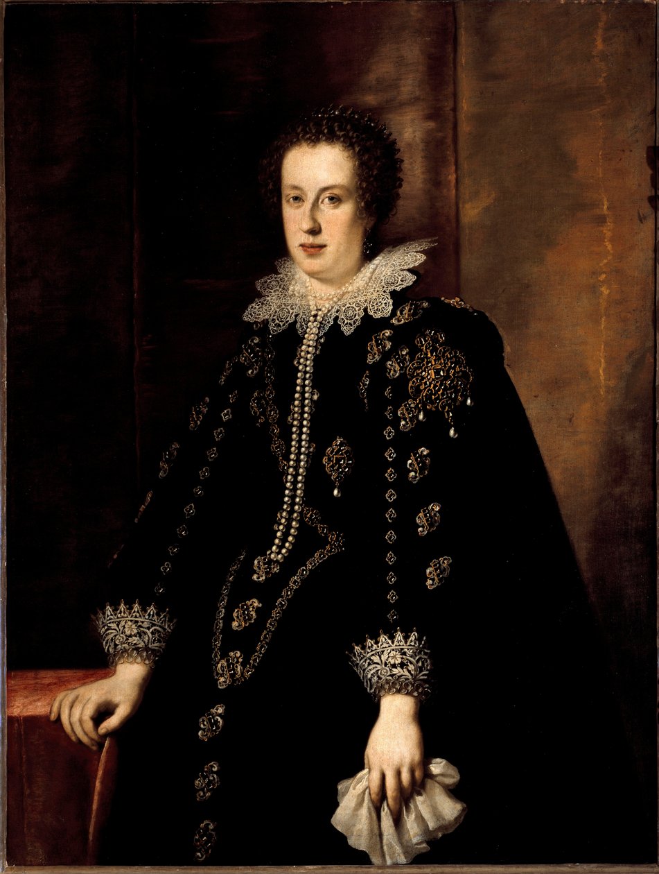 Portret Claude de Medicis (Claudia de Medici) (1604-1648) Żona księcia Urbin Federico della Rovere, a następnie arcyksięcia Austrii Leopolda V Tyrol Obraz Justusa Sustermansa (1597-1681) XVII-wieczna Florencja, Pałac Pitti autorstwa Justus Sustermans