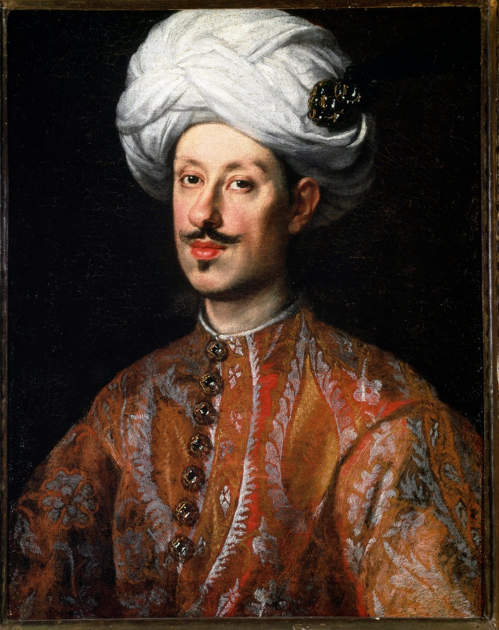 Portret Ferdynanda II Medyceusza (Ferdynanda II Medyceusza) (1610-1670) w kostiumie orientalnym Obraz Justusa Sustermansa (1597-1681) XVII-wieczna Florencja, Pałac Pitti autorstwa Justus Sustermans