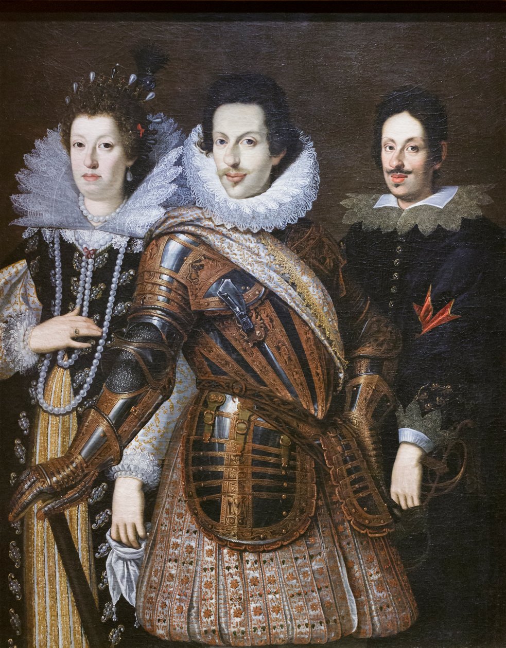 Cosimo II Medyceuszy z żoną Marią Magdaleną z Austrii i synem Ferdynandem II autorstwa Justus Suttermans