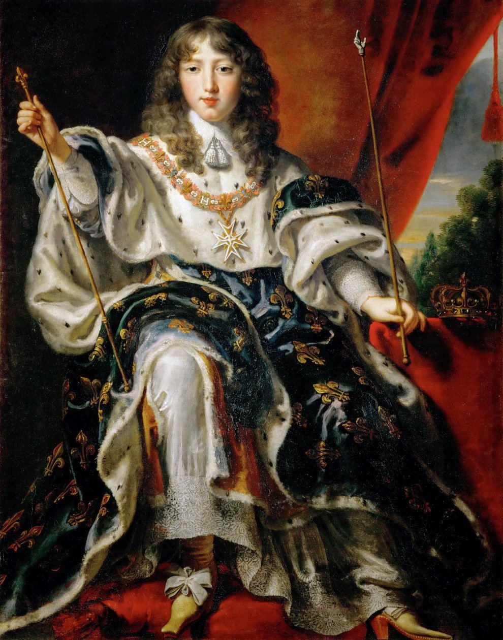 Niemcy: Król Francji Ludwik XIV (1638-1715) Król Francji Ludwik XIV (1638-1715) autorstwa Justus van Egmont