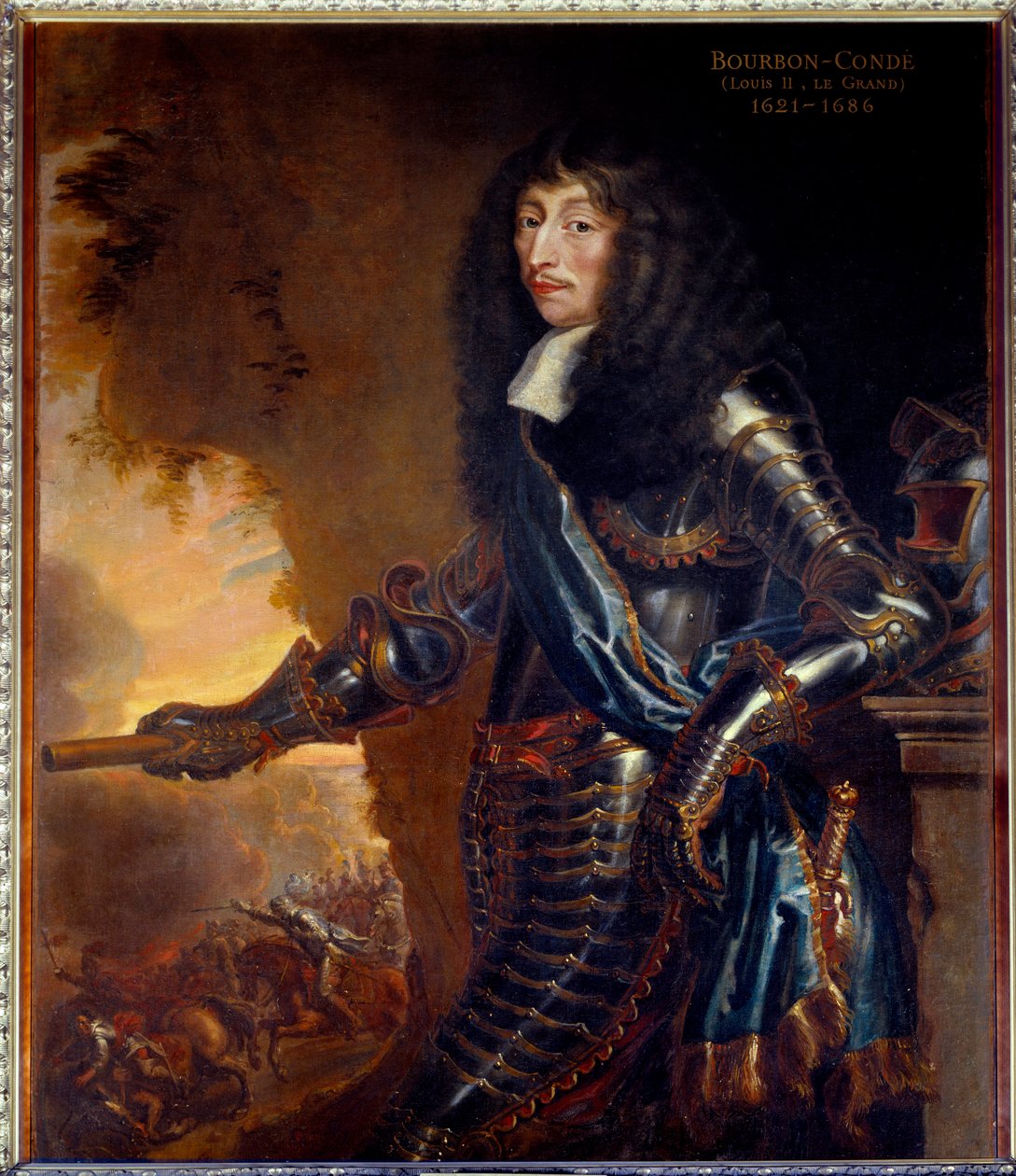 Pełnowymiarowy portret Grand Conde, Ludwika II księcia Bourbon (Bourbon-Conde) (1621-1686) - Obraz Juste D