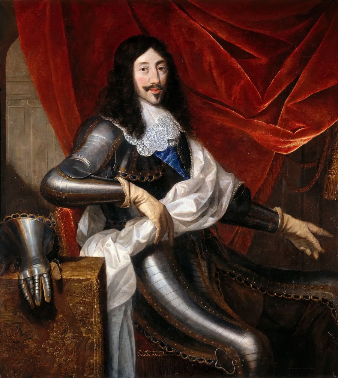 Portret Ludwika XIII Francji 1601-1643 autorstwa Justus van Egmont