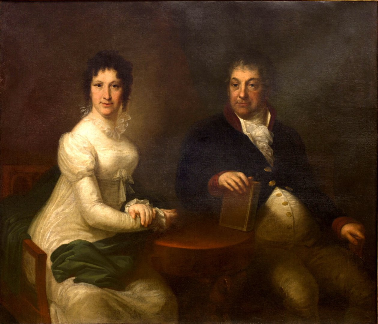 Portret Józefa i Marii z Langelotów Markowskich autorstwa Józef Peszka