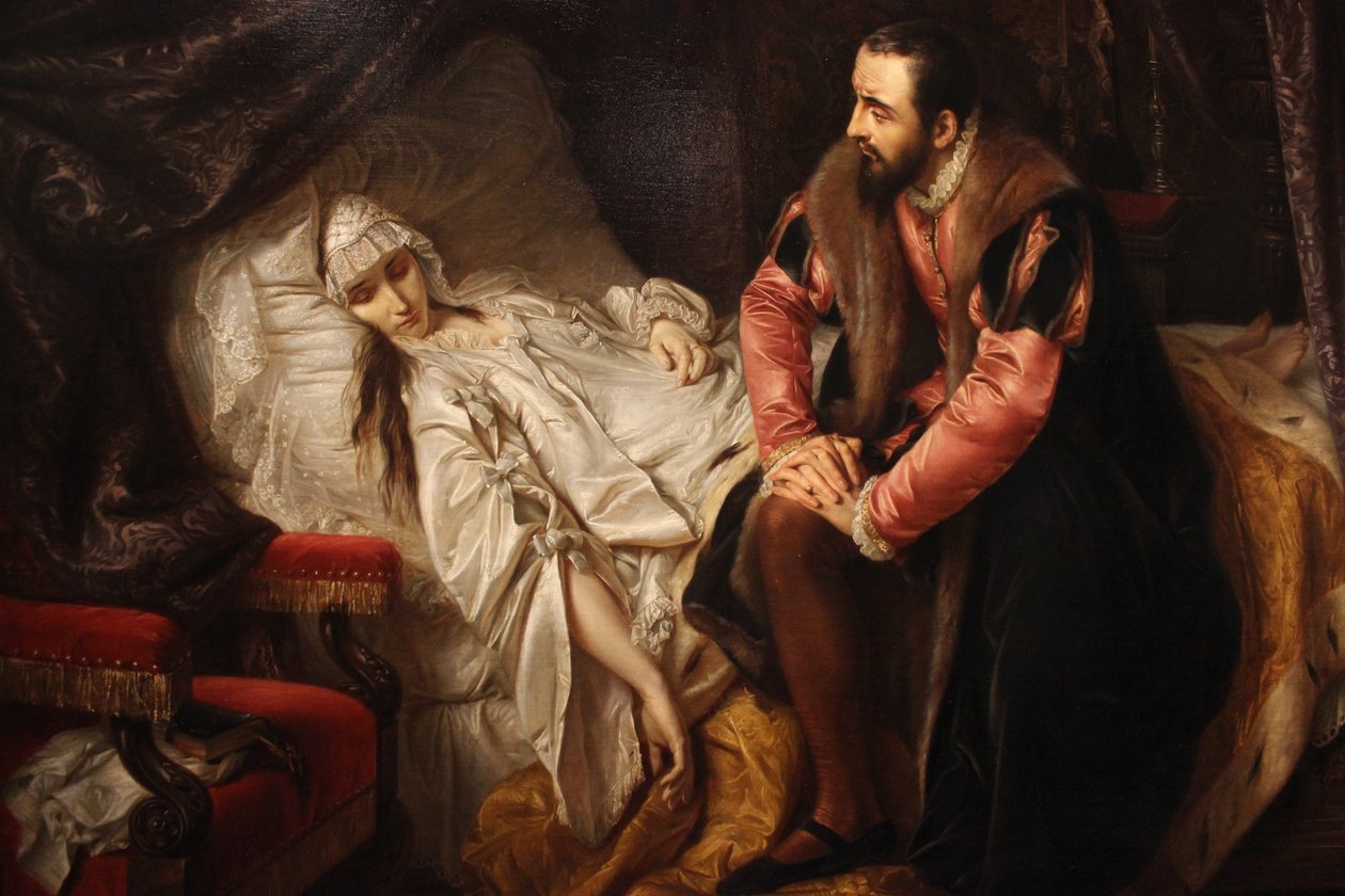 Śmierć Barbary Radziwiłłówny autorstwa Józef Simmler