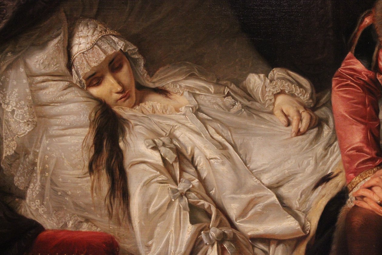 Śmierć Barbary Radziwiłłówny autorstwa Józef Simmler
