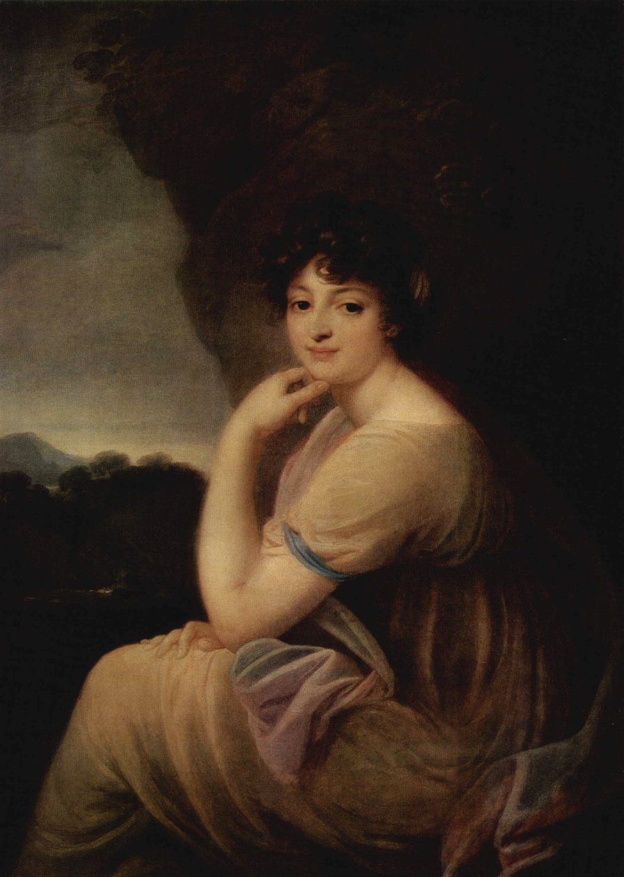 Portret Ekateriny Bakuniny 1777-1846, s. 1815 autorstwa Józef Grassi