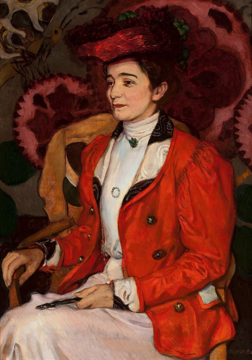 Portret Izy Axentowicz z domu Giełgud autorstwa Józef Mehoffer