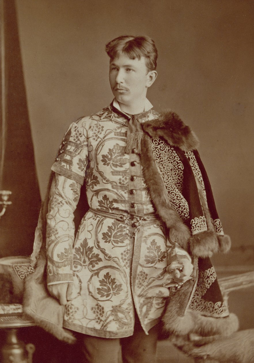 Młody magnat węgierski, ok. 1870-80 (zdjęcie w sepii) autorstwa József Borsos