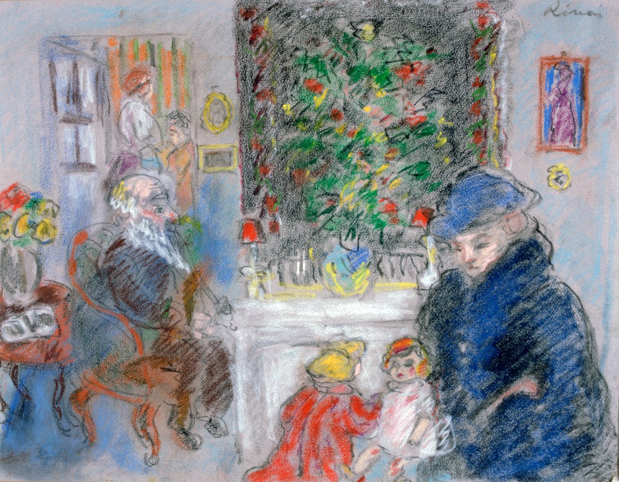 Boże Narodzenie, ok. 1881-1927 autorstwa József Rippl Rónai
