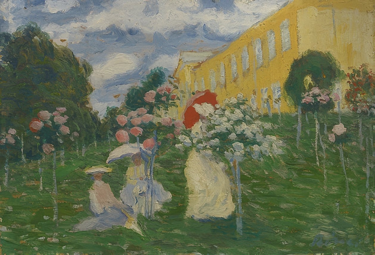 Krajobraz ogrodowy autorstwa József Rippl Rónai