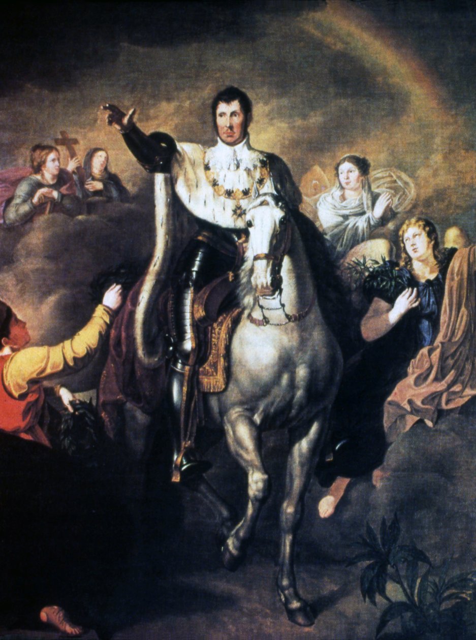 Powrót Fryderyka Wilhelma III. jako zwycięzca wojen wyzwoleńczych autorstwa K.F.J.H. Schumann