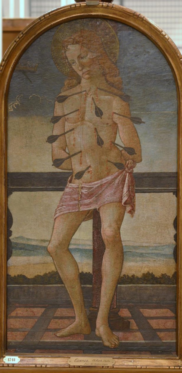 Św. Sebastian autorstwa KMS 1748 Ubekendt