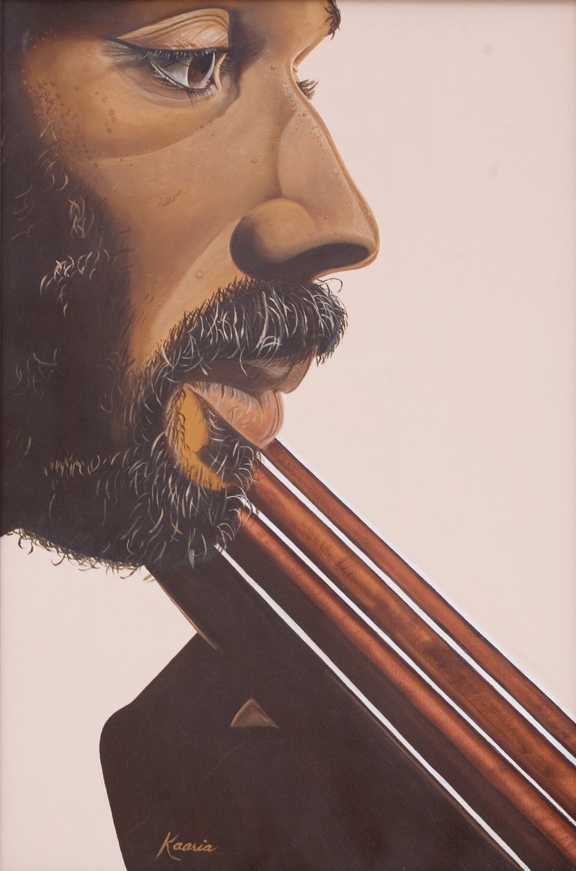 Base Player IV, 2007 (olej i akryl na płótnie) autorstwa Kaaria Mucherera