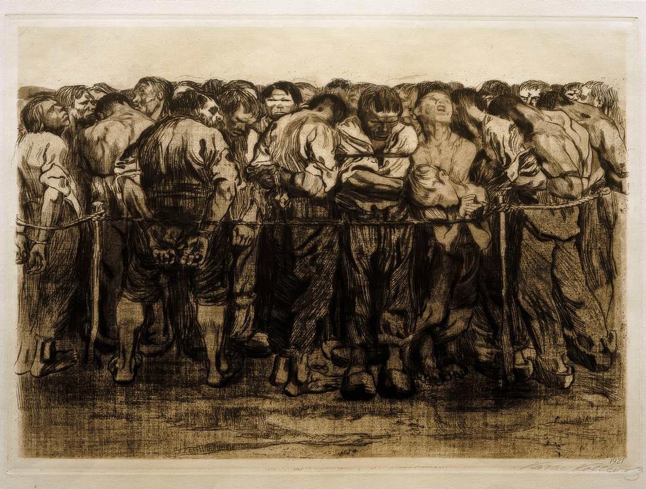 K. Kollwitz, Więźniowie autorstwa Käthe Kollwitz