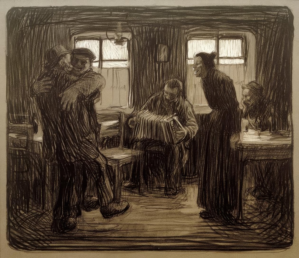K.Kollwitz, hamburski pub autorstwa Käthe Kollwitz