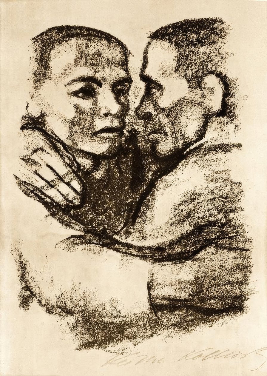 Bratanie się autorstwa Käthe Kollwitz