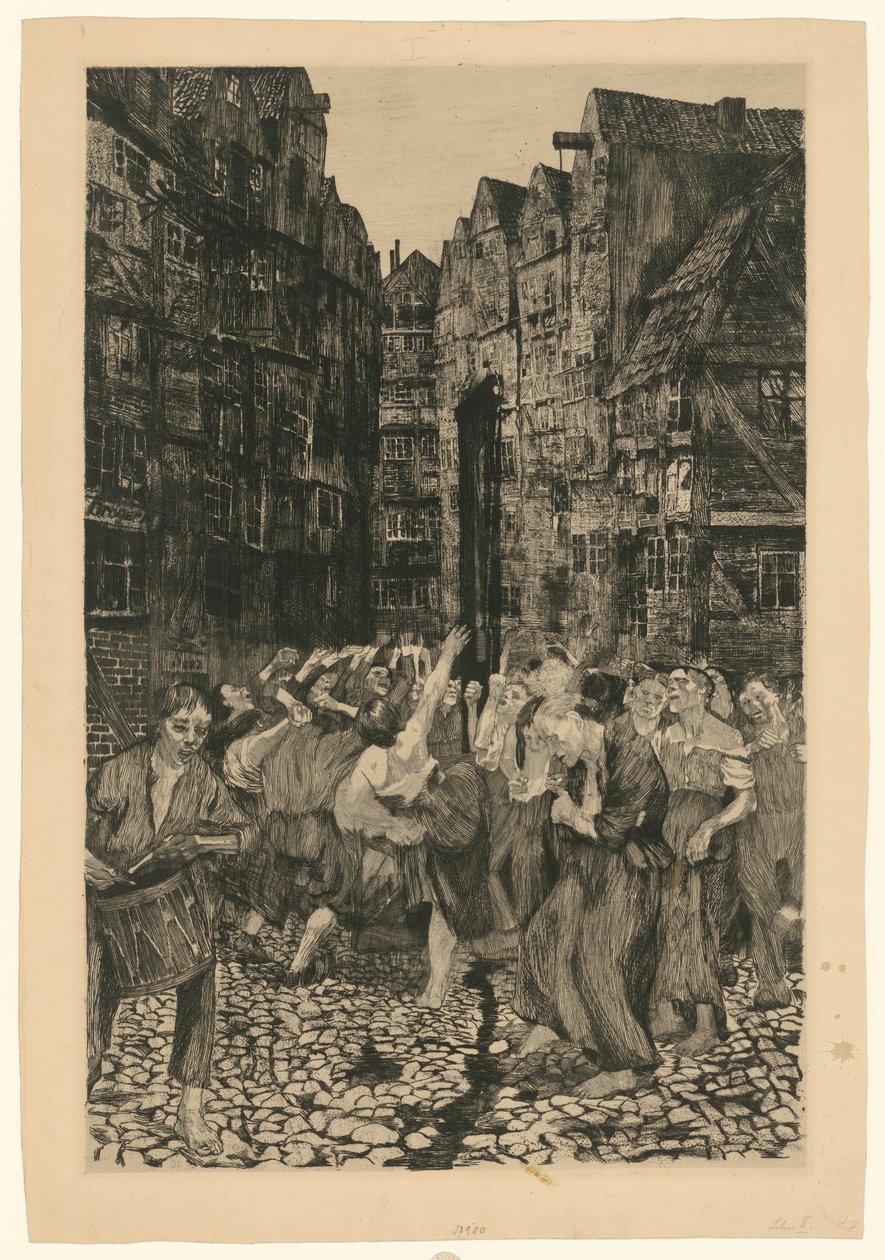 Carmagnole (2. stan) autorstwa Käthe Kollwitz