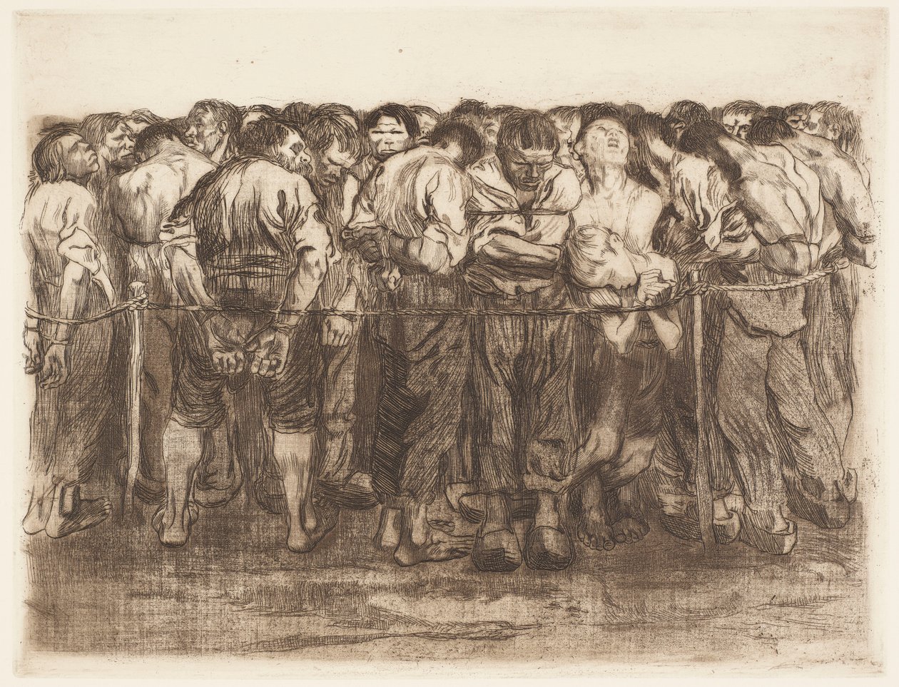 Więźniowie autorstwa Käthe Kollwitz