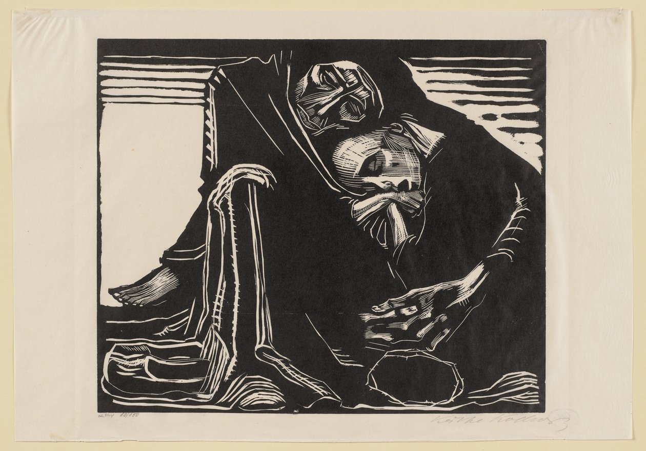 Ostateczna trzecia wersja. Do teki „Rocznik grafiki oryginalnej”, 3. rocznik, Berlin: Wohlgemuth & Lissner, 1921 autorstwa Käthe Kollwitz