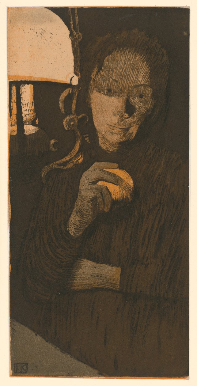 Kobieta z pomarańczą (2. stan) autorstwa Käthe Kollwitz