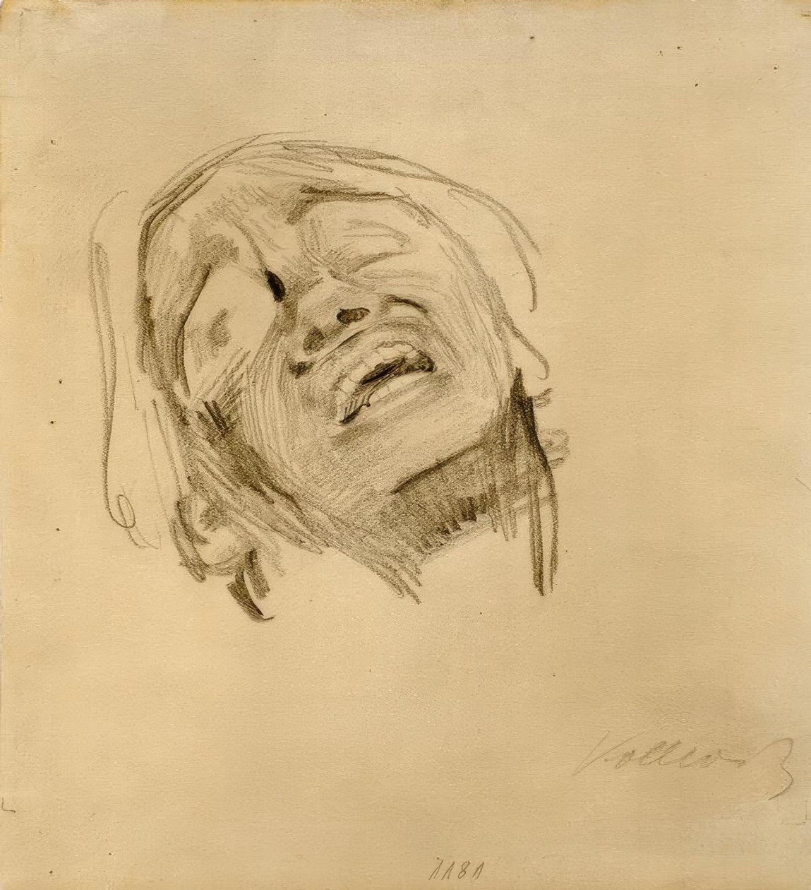 Głowa kobiety autorstwa Käthe Kollwitz