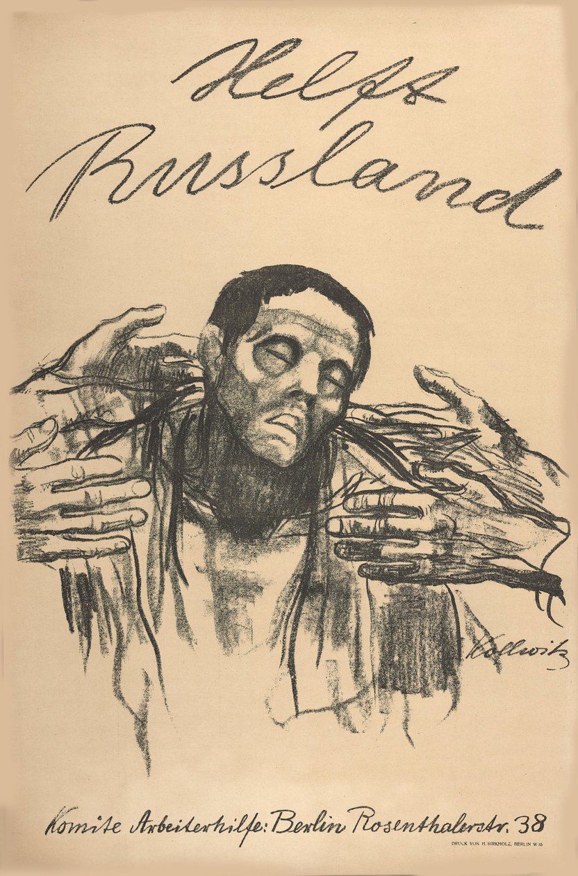 Pomóż Rosji, 1921. autorstwa Käthe Kollwitz