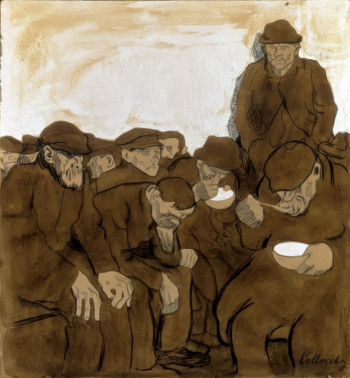 W ogrzewanych halach autorstwa Käthe Kollwitz