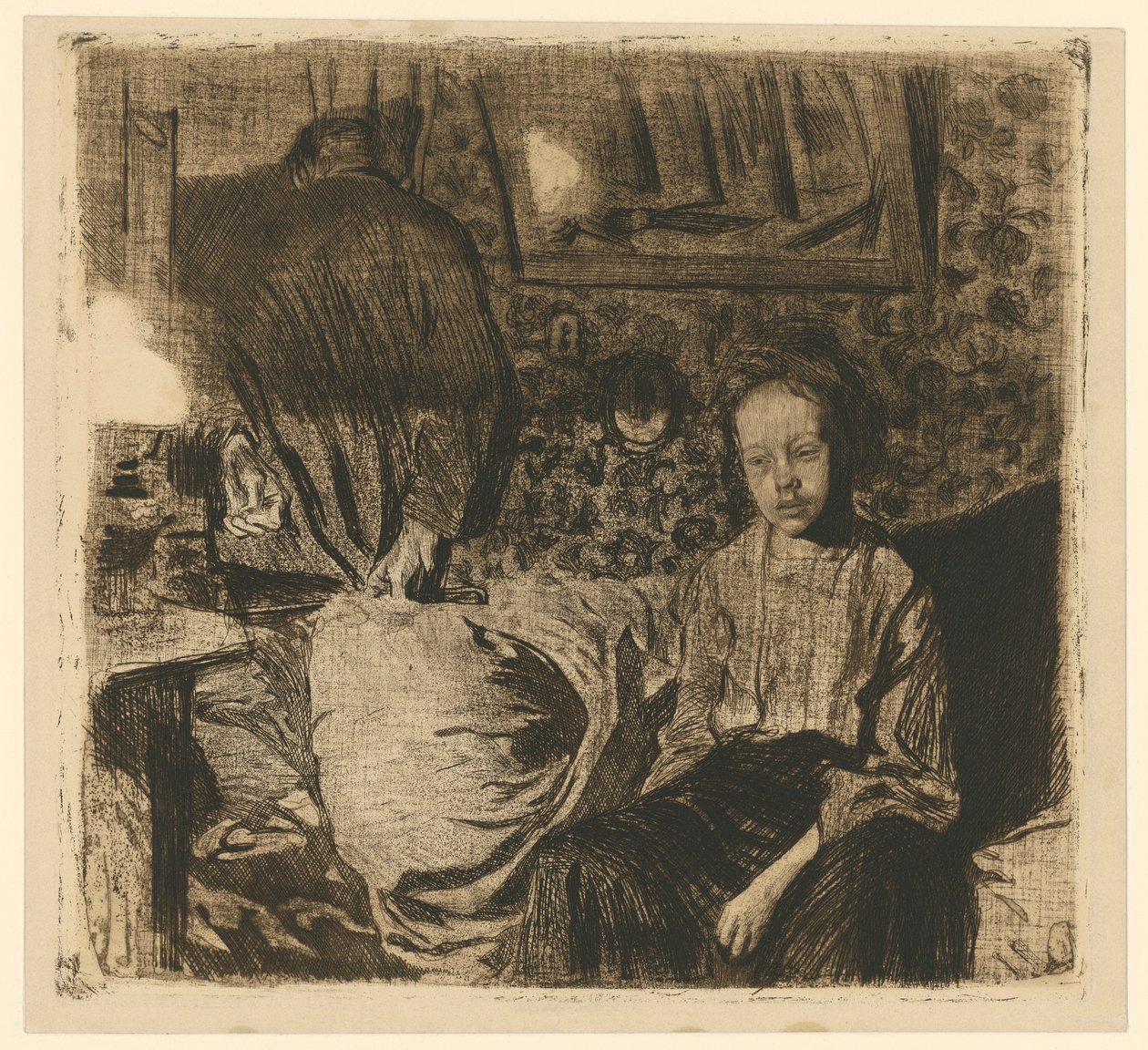 Młoda para (3. stan) autorstwa Käthe Kollwitz