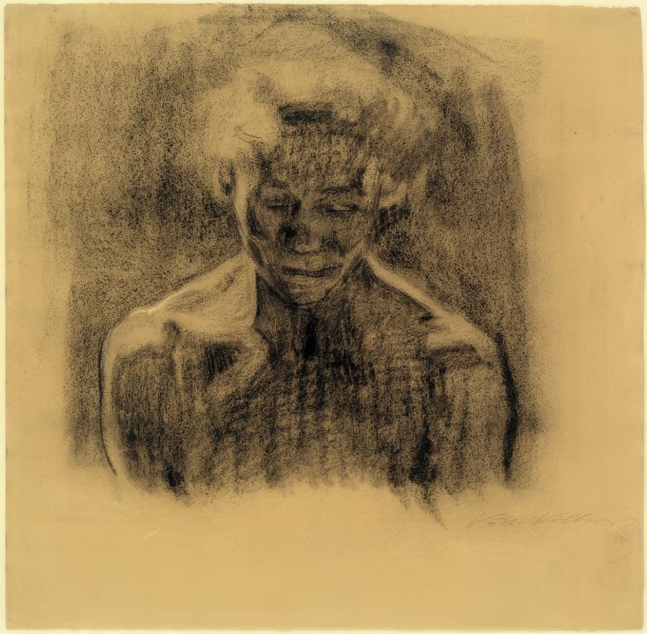 K. Kollwitz, półnaga kobieta autorstwa Käthe Kollwitz