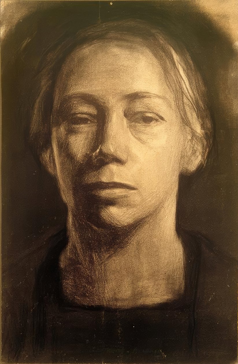 Käthe Kollwitz, Autoportret 1904 autorstwa Käthe Kollwitz