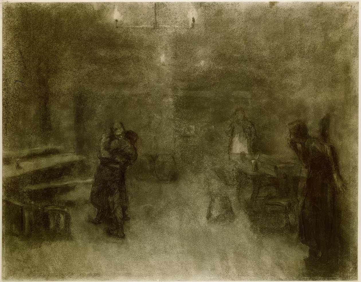 Käthe Kollwitz, scena z Germinal autorstwa Käthe Kollwitz