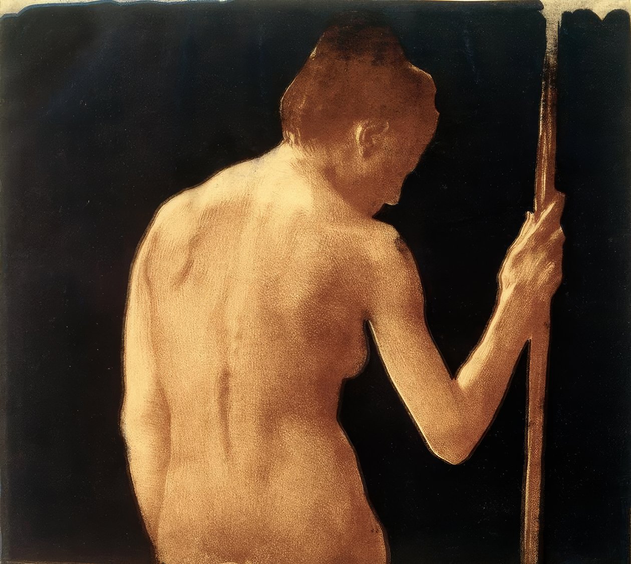 Käthe Kollwitz, kobiece plecy półnagie, 1901 autorstwa Käthe Kollwitz