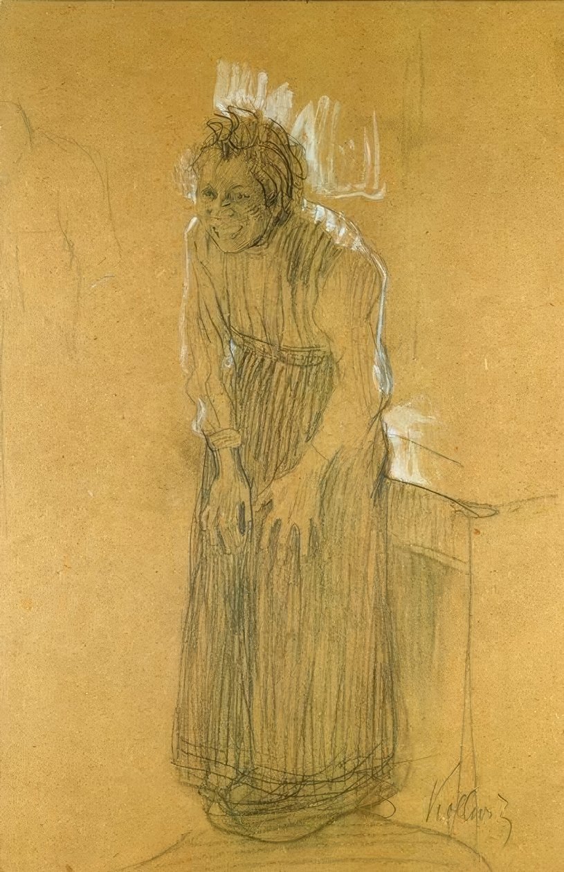 Śmiejąca się kobieta autorstwa Käthe Kollwitz