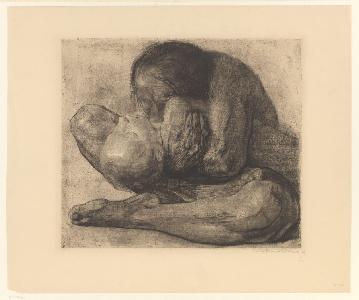 Matka z martwym dzieckiem Kobieta z totemem Dziecko (tytuł oryginalny) autorstwa Käthe Kollwitz