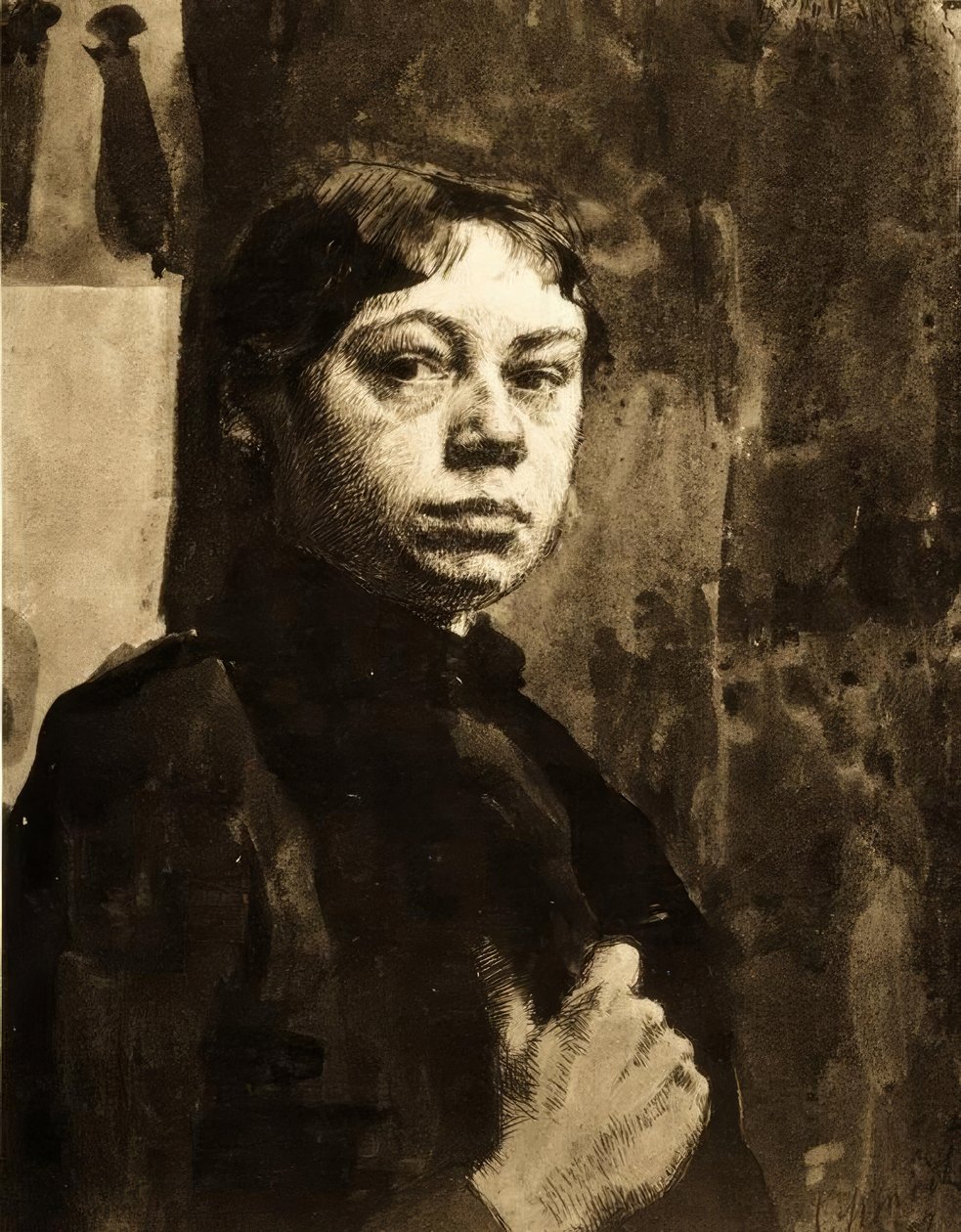 Autoportret autorstwa Käthe Kollwitz
