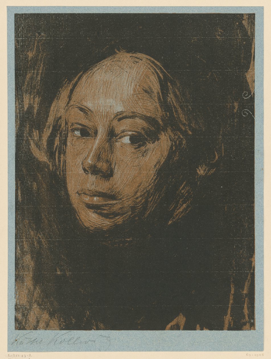 Autoportret zwrócony w lewo (5. stan) autorstwa Käthe Kollwitz